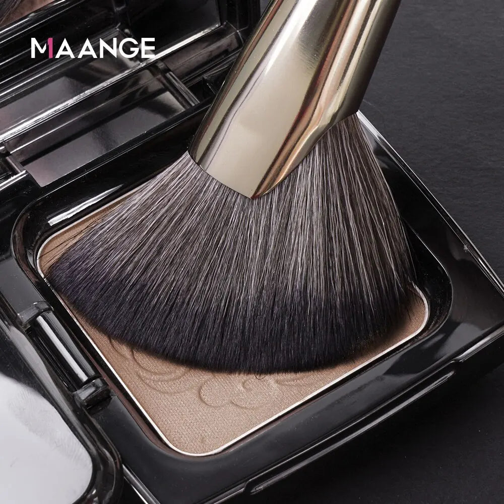 MAANGE Dense Blush Bronzer Brush Angled Makeup Brush Premium Brush Perfect For Face Contouring Highlighting For Creams Powders