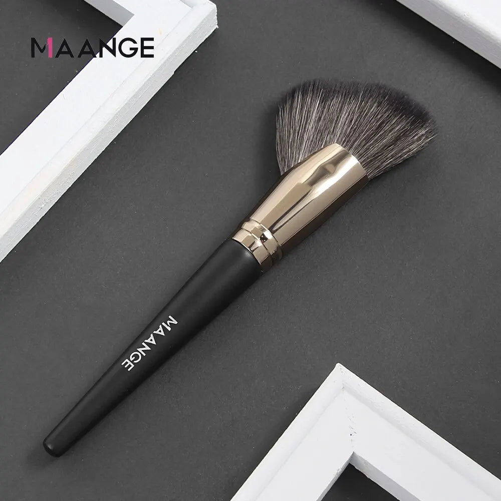 MAANGE Dense Blush Bronzer Brush Angled Makeup Brush Premium Brush Perfect For Face Contouring Highlighting For Creams Powders